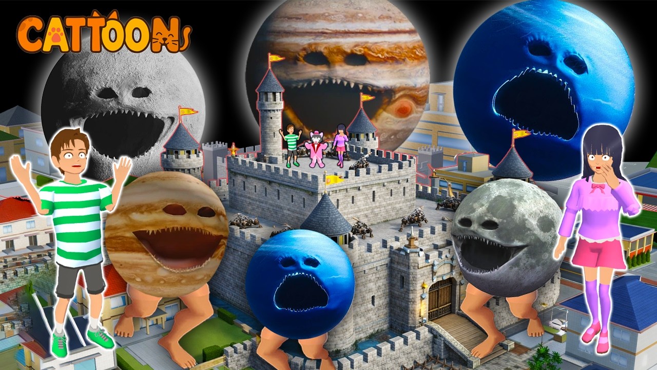 YUTA MIO PANIK BUAT BENTENG PERLINDUNGAN DARI SERANGAN ANOMALI MOONS WAKE UP SAKURA SCHOOL SIMULATOR