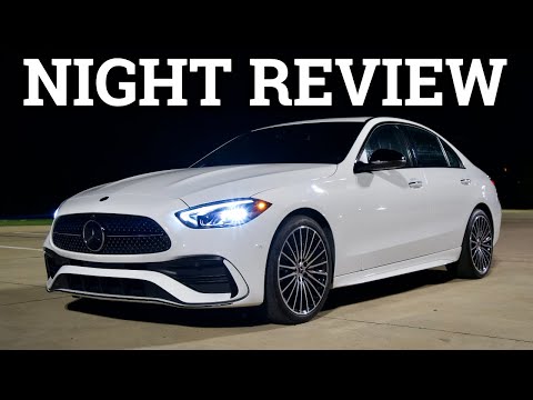 Sweet Ambient Lights! Mercedes-Benz C-Class Night Review (Exterior, Interior, POV Drive)