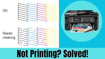 Epson WF 3620 Printing Blank Pages or Not Printing - How To Clean Printhead [FIXED!]
