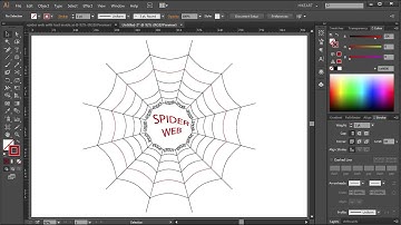 How to Draw a Spider Web in Adobe Illustrator - Part 2