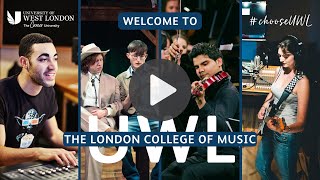 Welcome to the London College of Music at the University of West London by University of West London 209 views 2 months ago 1 minute, 31 seconds