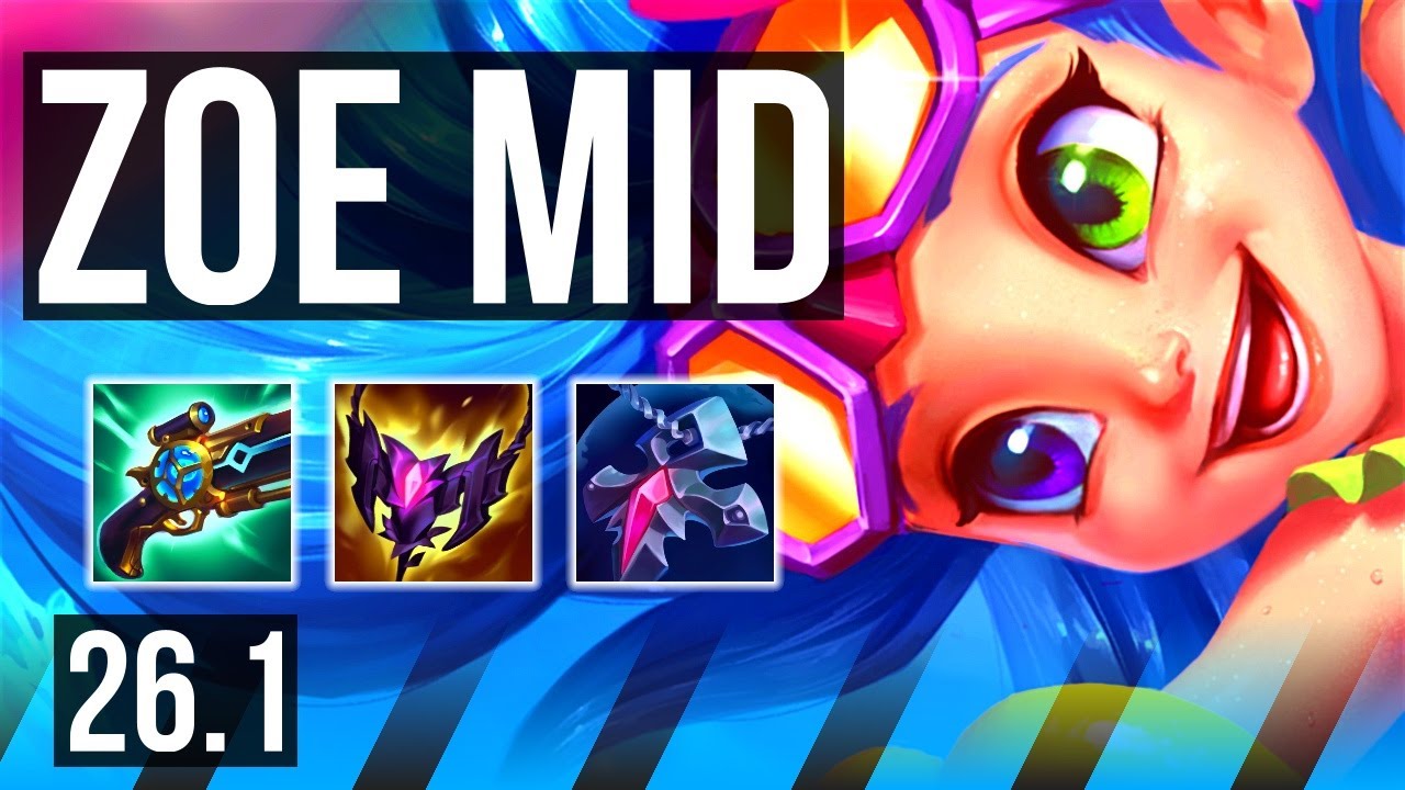 ZOE vs SYNDRA (MID) | KR Challenger | 26.1