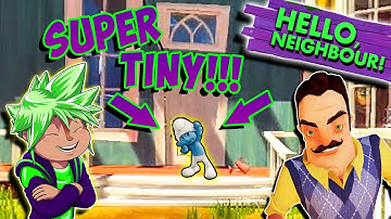 CHIPMUNK vs SUPER TINY SMURF | Hello Neighbor Mod