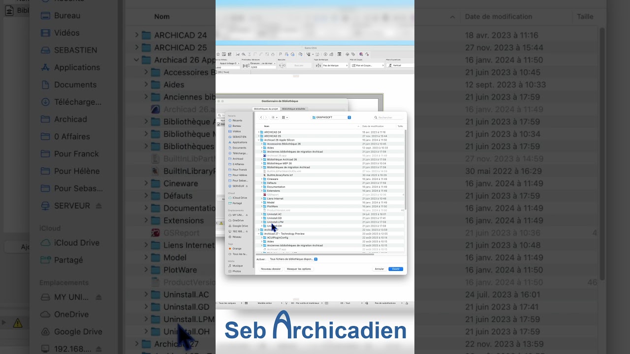 Bibliothèque portes et fenêtres manquantes - réponse - Archicad