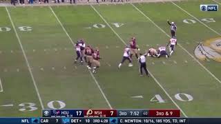Redskins QB Alex Smith leg injury vs. Houston Texans (Nov. 18, 2018)