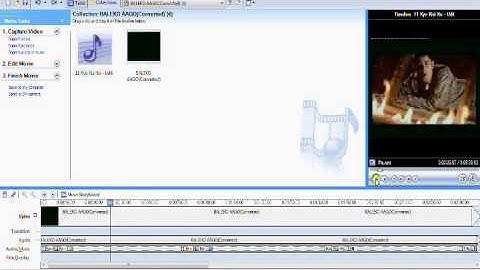 Audio Video Mixing in Movie Maker