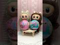 Labubu Dolls Unbox Pink &amp; Blue Labubu Mystery Surprise Balls! The Monsters - Fun Toy