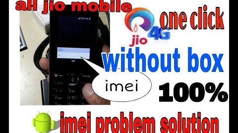 LYF jio keypad mobile imei repair without box
