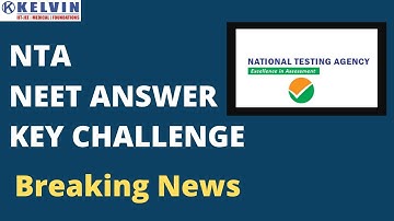 NTA opens the window of NEET Answer Key Challenge.