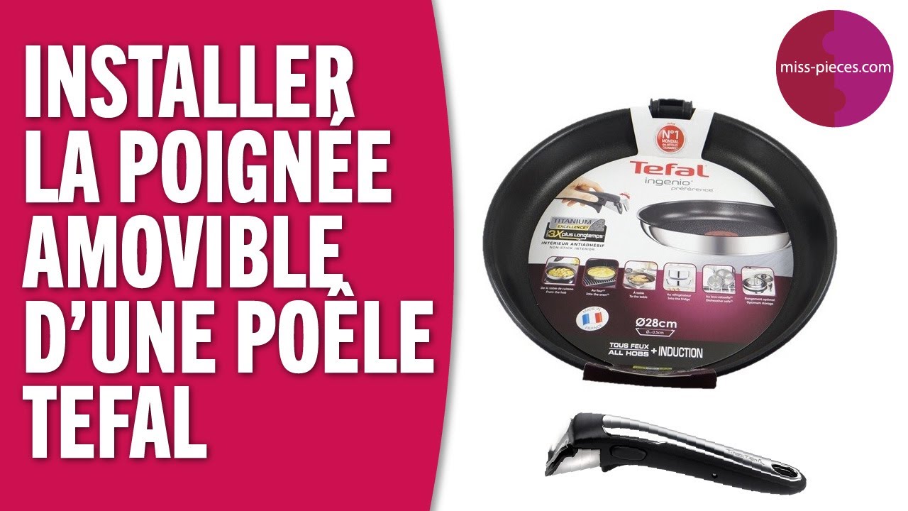 Lot de 2 poêles Tefal Ingenio 22 - 26 cm avec poignée - miss