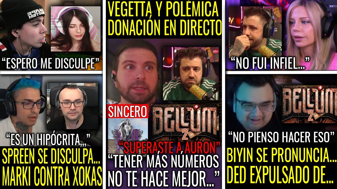 VEGETTA777 INCOMODO Tras POLÉMICA DONACIÓN | SPREEN Se DISCULPA Con STREAMER | DED EXPULSADO BELLUM