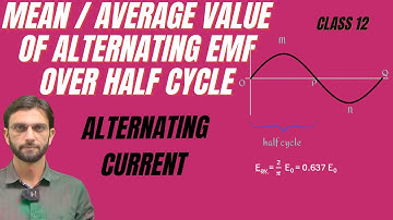Average Value Of Alternating EMF Over Half Cycle | Alternating Current Class 12  #vijyanguru