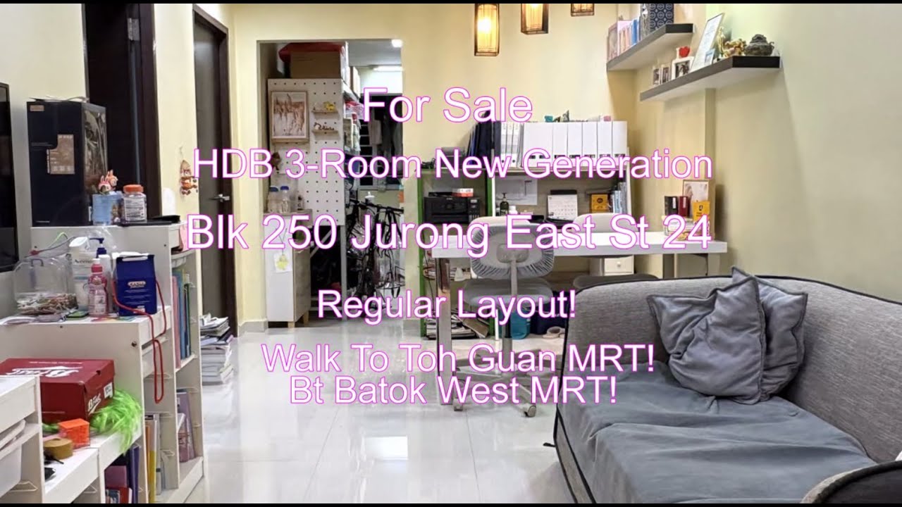 For Sale | Blk 250 Jurong East St 24 | HDB 3-Room New Generation
