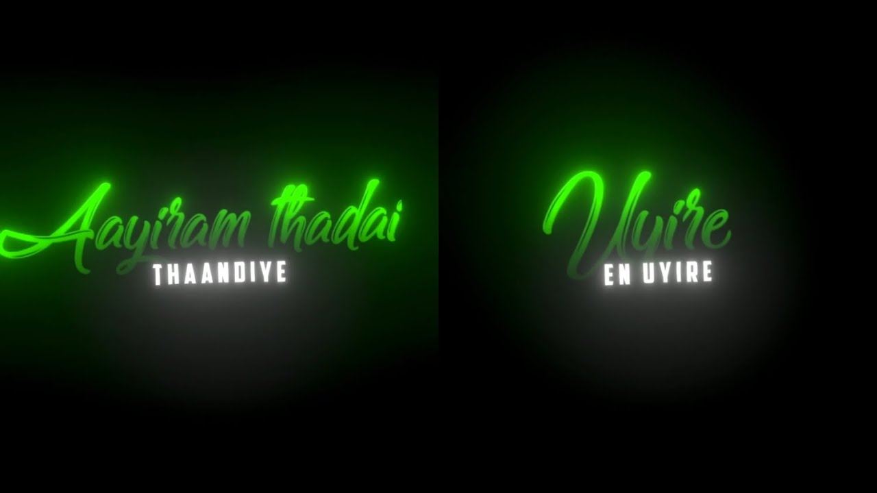 🥀Uyire En Uyire love song lyrics whatsapp status MAB Creations