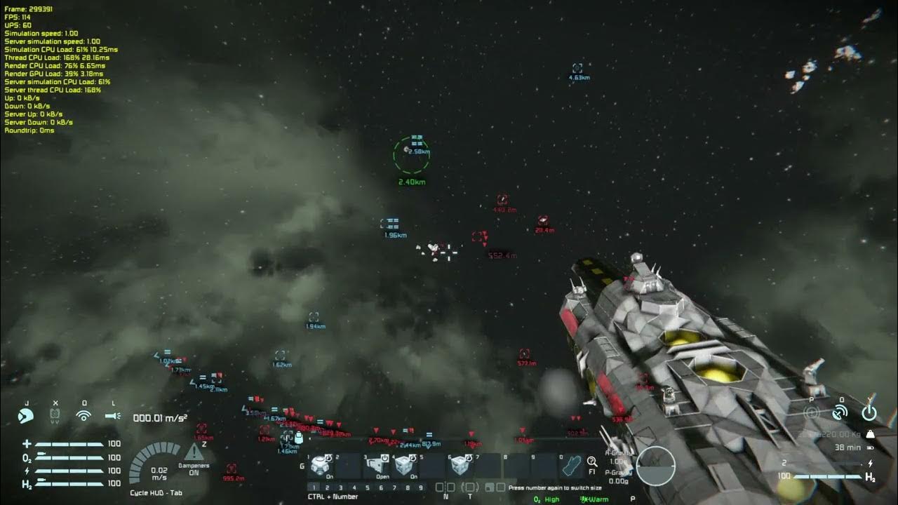 Carrier vs Carrier in Space engineers (automation update) YouTube