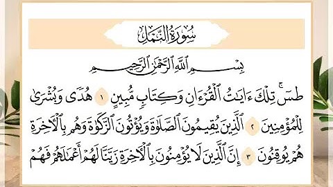 27 سورة النمل القارئ الشيخ حسن النخلي