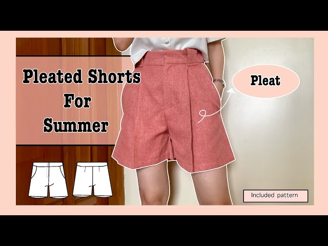 DIY High Waisted Shorts Without A Pattern! 