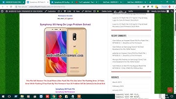 Symphony i95 Flash File SC9832E 8.1 Frp & Lang Logo Dead Recovery Care Firmware Stock Rom