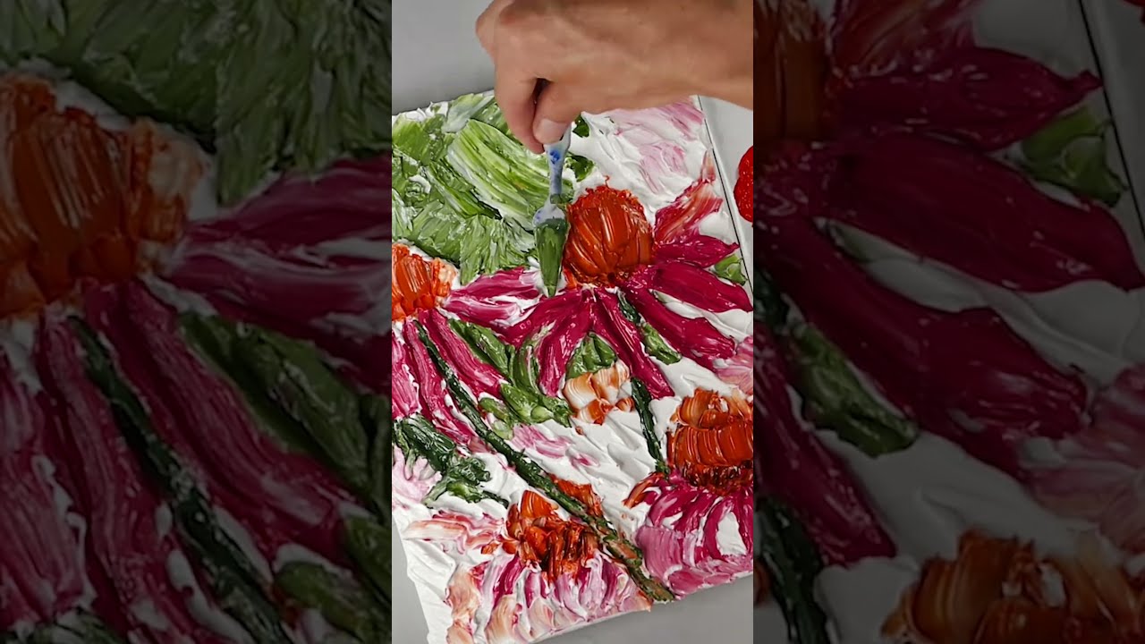 Create textured paintings with MM2 impasto medium