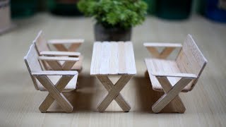 Creative idea!! How to make a lawn chair out of ice cream sticks