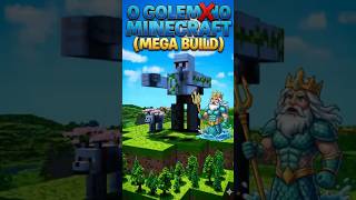 O GOLEM DE FERRO MAIS ÉPICO DO MINECRAFT! 🤖 (MEGA BUILD) #shorts #minecraft #golem #megabuild #jogos
