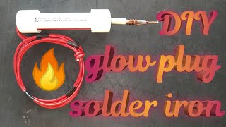 DIY Glow plug 12V DC solder iron at home 🔥🔥🔥