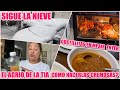 VLOG UN DIA EN CASITA / MUCHA NIEVE/ PREPARO UN RICO ALMUERZO