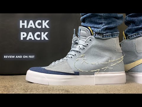 Nike SB Zoom Blazer Mid Edge Hack Pack Review and On Feet - YouTube