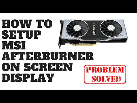 Wie Setup MSI Nachbrenner On Screen Display