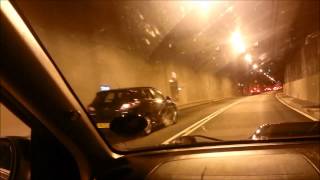 Subaru Impreza Hawkeye 365bhp popping and banging in The Tyne Tunnel after Andy Forrest set it up