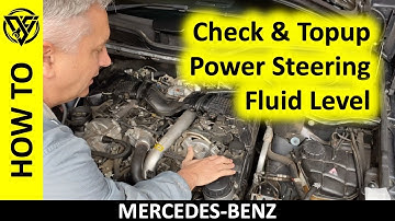 How to Check and Add Mercedes Power Steering Fluid
