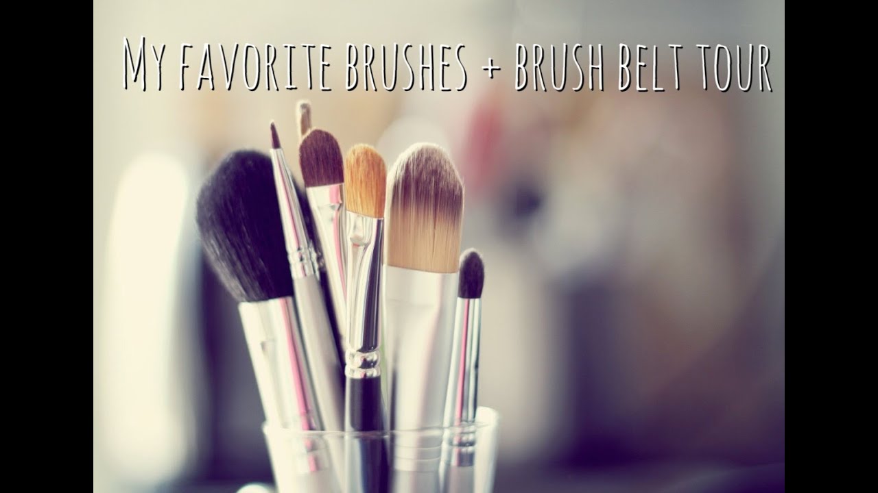 My favorite makeup brushes + brush belt storage ideas!