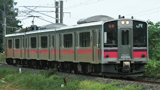 JR701系N3編成 648M 普通 弘前行き JR奥羽本線 津軽新城～鶴ケ坂 区間