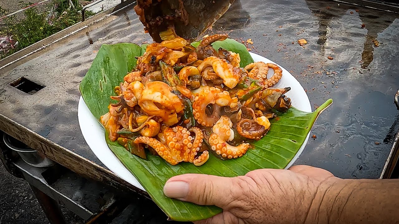 Fantastic Malaysia Street Food In Pantai Remis, Perak - Hotplate BBQ Stingray, Duck Porridge & M