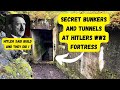 Secret German WW2 bunkers and hidden caves in the mountain.