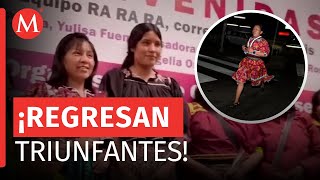 Mujeres Rarámuris comparten su experiencia de participar en carrera de 540 km en EU