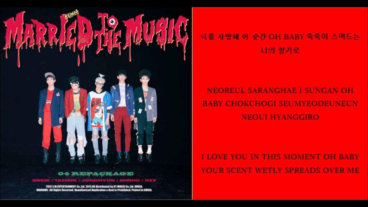 married to the music • shinee // hanromeng // lyrics YouTube