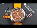 Christopher Ward Watch New Strap | C60 Sapphire Orange on a Barton Orange Strap