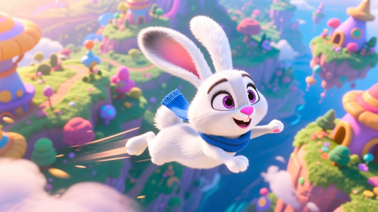 Bunny’s Cotton Candy Ride 🍭🐰🎠 | Learn Colors for Kids | Fun Learning Adventure