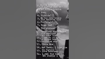 Taylor Swift || Ranking The Tortured Poets Department 🤍🤍 (after 1 week) #taylorswift #ttpd #ranked