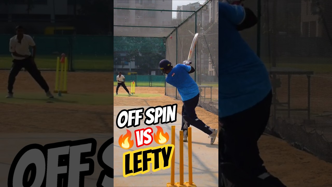 Facing OFF spinner with Middling Bat in nets🔥