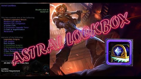 Neverwinter Mod 21 - 380 Astral Lockbox Opening / Astral Lockbox Drops