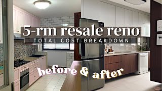 Singapore Renovation Cost 5Room HDB Resale | How To Renovate BTO & Save Money! | foongfamilyflat