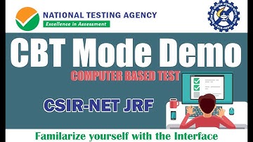 CBT Mode Demo | Familarize with Interface | Online Exam | CSIR-NET