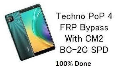 Tecno pop 4 FRP With CM2