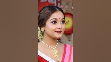 Durga Puja Makeup Tutorial ♥️✨ #shorts #makeuptutorial #durgapuja