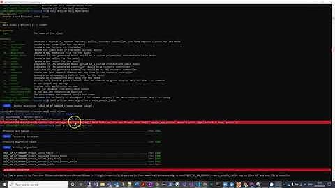 Fix for SQLSTATE42S02 Base table or view not found 1146 Table with Laravel / Sail / Tinker