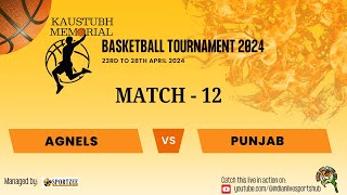 Agnels Vs Punjab | Kaustubh Memorial Basketball Tournament | Fr. Agnel Sports Complex Mumbai