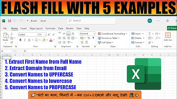 Flash Fill With 5 Practical Examples 2025 | Excel Magic!