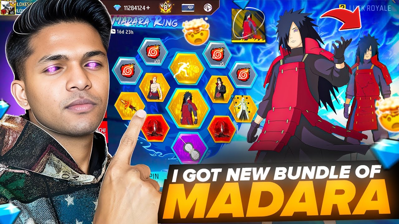 I Got Madara Bundle In 90,000 Diamonds 😱 First Look Garena Frew Fire 